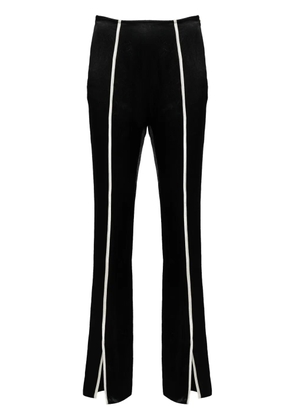 Nanushka contrasting-trim slim trousers - Black