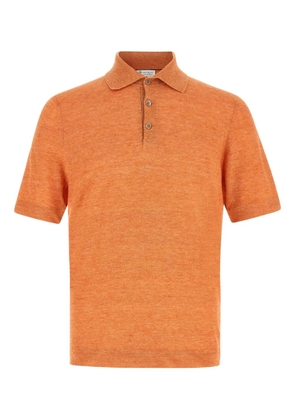 Brunello Cucinelli short-sleeve polo shirt - Orange