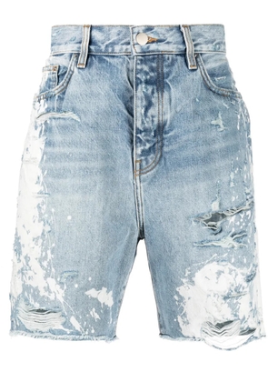 AMIRI distressed denim shorts - Blue