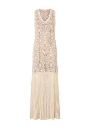 LIU JO crochet-knit dress - Neutrals