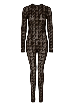 Dolce & Gabbana semi-sheer lace jumpsuit - Black