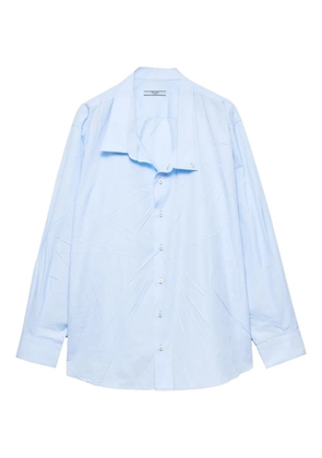 Prada button Triangle-logo shirt - Blue