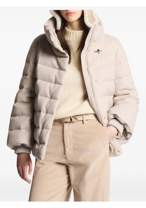 Fay jersey puffer jacket - Neutrals