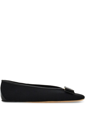 Ferragamo Vara mesh ballet flats - Black