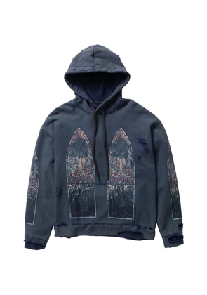 Who Decides War cotton hoodie - Blue