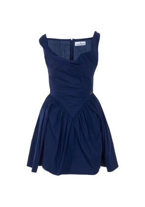 Vivienne Westwood orb embroidered mini dress - Blue