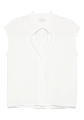 Vince voile cap-sleeve blouse - White