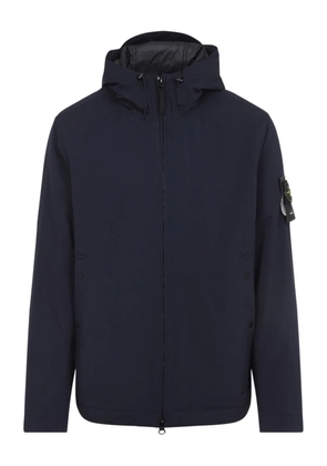 Stone Island hooded zip-front jacket - Blue