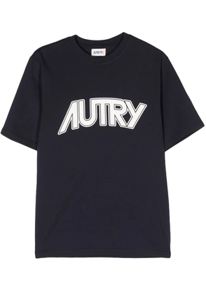 Autry logo-print cotton T-shirt - Blue