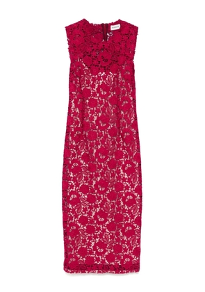 P.A.R.O.S.H. macramé midi dress - Red