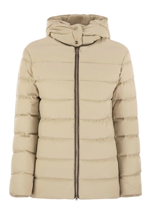 Herno hooded quilted jacket - Neutrals