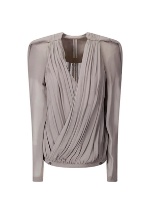 Rick Owens draped blouse - Neutrals