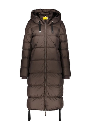 Parajumpers adjustable hood maxi jacket - Brown