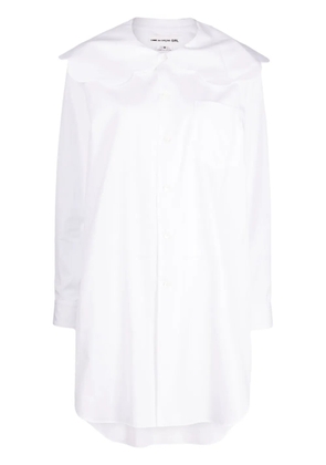 Comme Des Garçons Girl Peter Pan collar cotton shirt - White