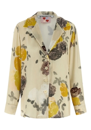 Bernadette Louis floral-print shirt - Neutrals