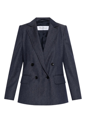 Max Mara double-breasted wool jacket - Blue