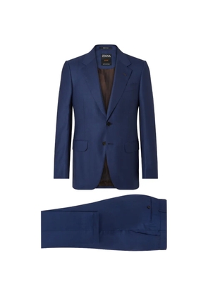 Zegna Centoventimila checked wool suit - Blue