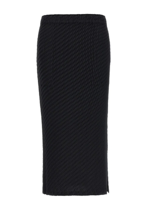 Issey Miyake side-split skirt - Black