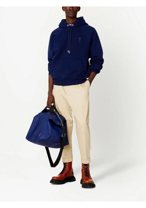 AMI Paris drop-crotch cropped trousers - Neutrals