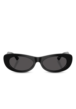 Jimmy Choo Eyewear logo-plaque sunglasses - Black