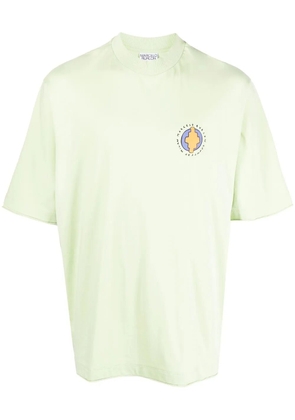 COUNTY OF MILAN Sunset Bird organic cotton T-shirt - Green