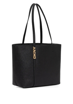 DKNY logo-plaque tote bag - Black