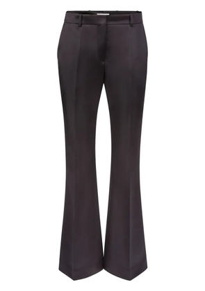 Nina Ricci tailored flared satin trousers - Black