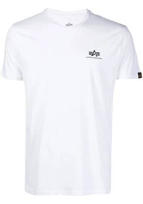 Alpha Industries logo-print cotton T-shirt - White
