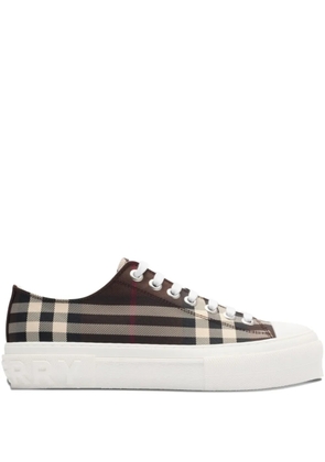 Burberry check-pattern low-top sneakers - Brown