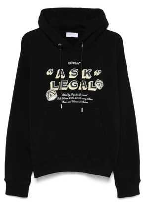 Off-White Ask Legal Skate hoodie - Black