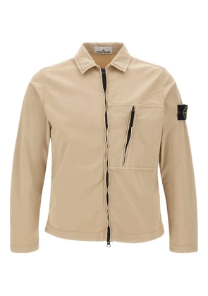 Stone Island zip-front shirt jacket - Neutrals
