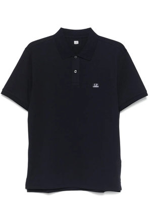 C.P. Company logo-patch polo shirt - Blue