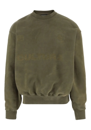 CULTURA logo print sweatshirt - Green