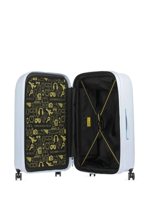 Mandarina Duck large Logoduck embossed luggage - Blue