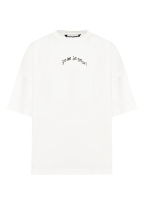 Palm Angels Curved Logo T-shirt - Neutrals