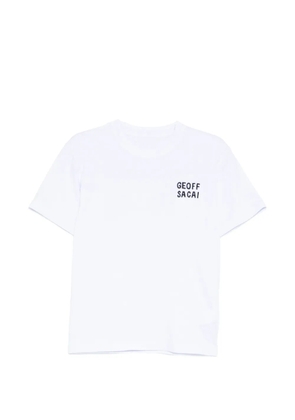 sacai graphic print T-shirt - White