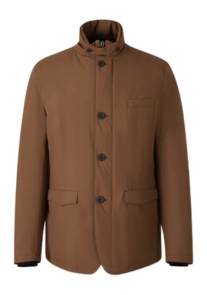 Herno buttoned high-neck jacket - Brown