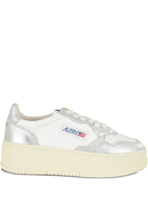 Autry platform leather sneakers - White