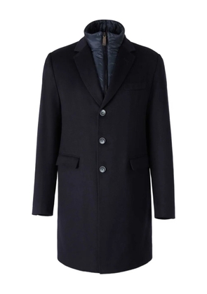 Herno detachable-lining buttoned coat - Blue