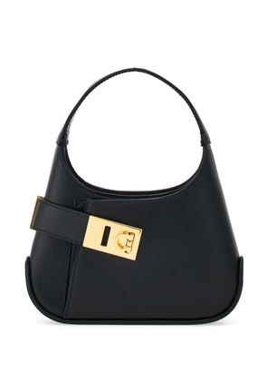 Ferragamo Gancini-buckle leather minibag - Black