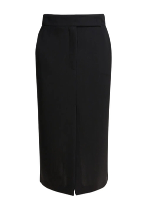 Semper double-slit midi skirt - Black