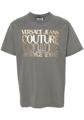 Versace Jeans Couture logo-print cotton T-shirt - Grey