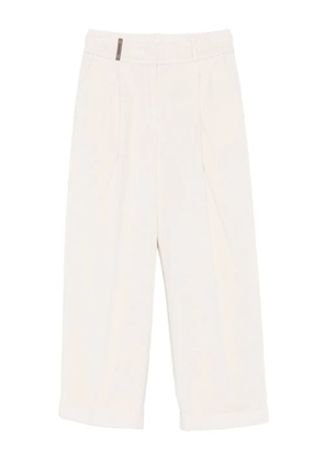 Peserico corduroy tapered trousers - White