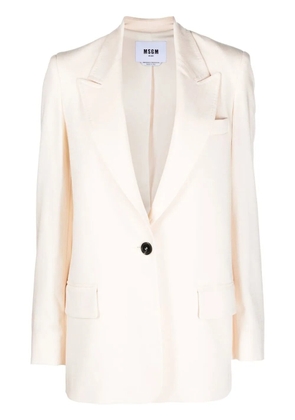 MSGM single-breasted blazer - Neutrals