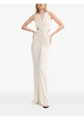 Rick Owens Lilies cut-out draped maxi dress - Neutrals
