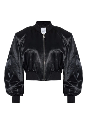 The Attico zip-up bomber jacket - Black