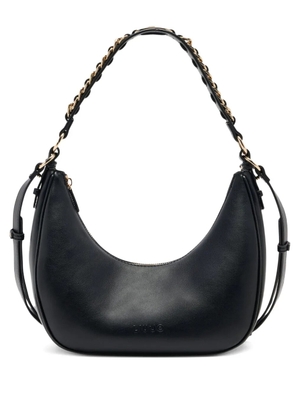 LIU JO chain-embellished crescent shoulder bag - Black