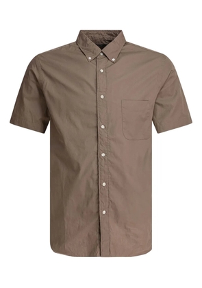 BEAMS PLUS short-sleeve pocket shirt - Brown