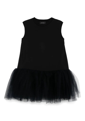 Simone Rocha tulle-trim dress - Black