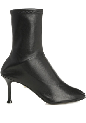 Alevì 79mm sock-fit leather ankle boots - BLACK